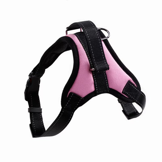 Dog Harness Reflective Nylon Pet Dog Leash Vest Breathable Cushion Dog Collar Adjustable Dog Accessories for Small and Large