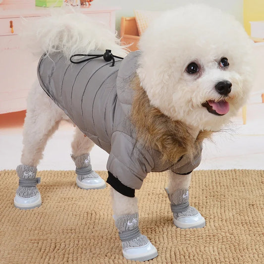 Outfits Warm Small Dog Clothes Winter Pet Dog Coat for Chihuahua Soft Fur Hood Puppy Jacket Clothing for Dogs Chihuahua